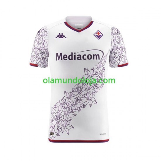 Camisola ACF Fiorentina Homem Equipamento Segundo 2023-2024 Manga Curta